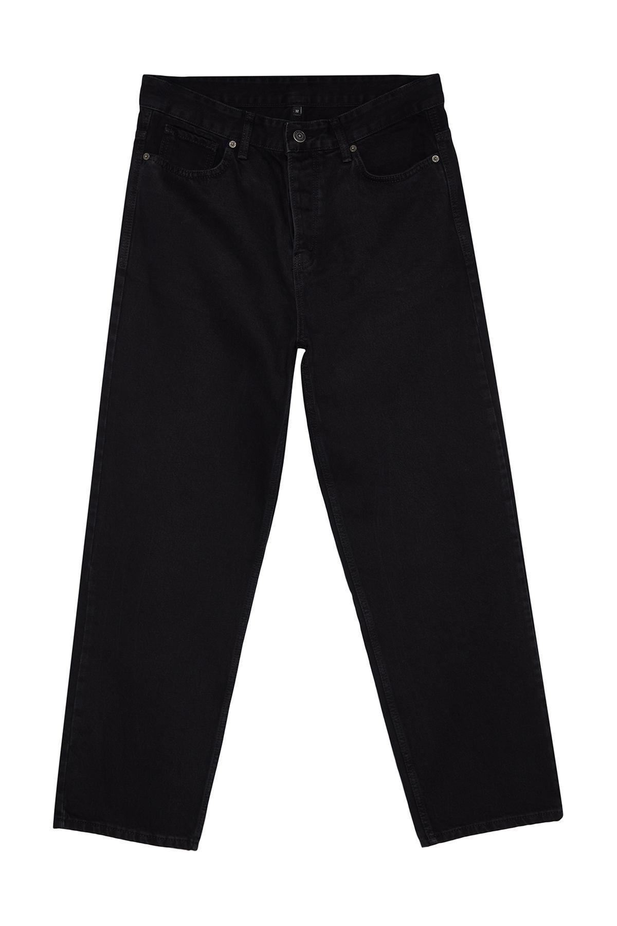 Black Baggy Fit Jeans Pants, , large image number 5