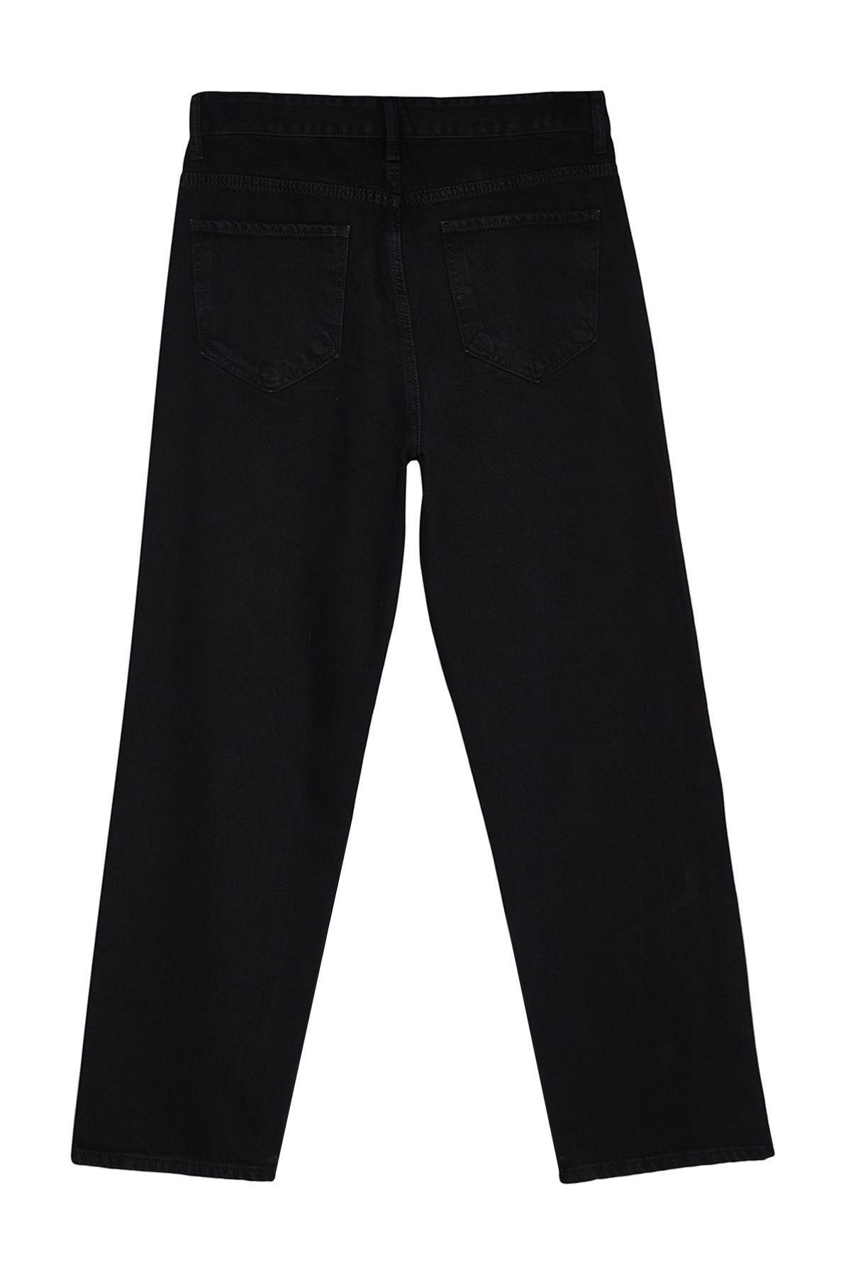 Black Baggy Fit Jeans Pants, , large image number 6