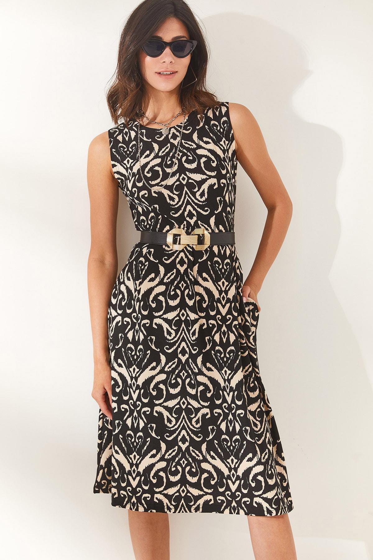 Pink Floral A-Line Dress, , large image number 0