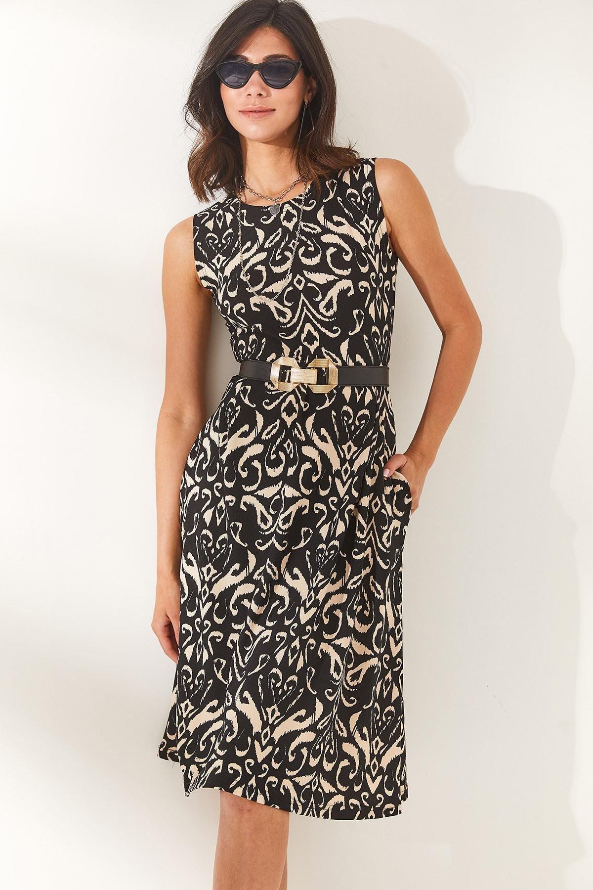 Pink Floral A-Line Dress, , large image number 3