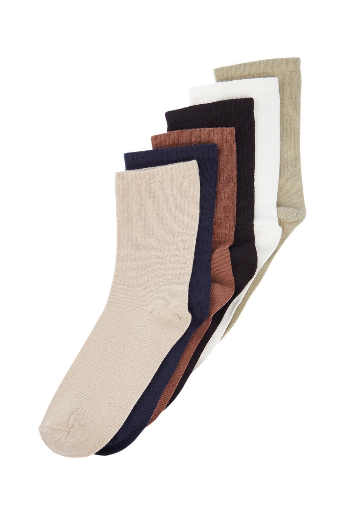 Multicolour College Socks, Set Of 6, , large image number 0