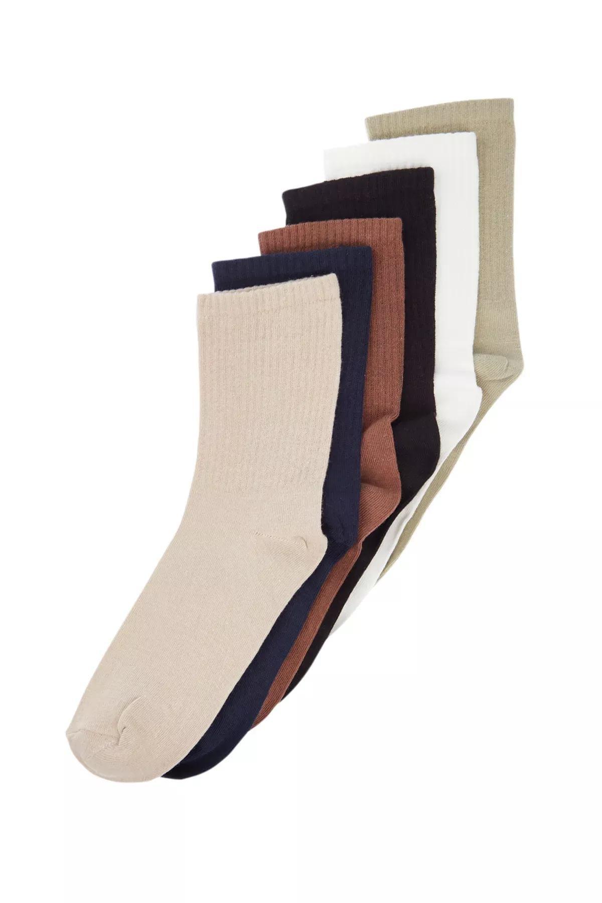 Multicolour College Socks, Set Of 6, , large image number 0