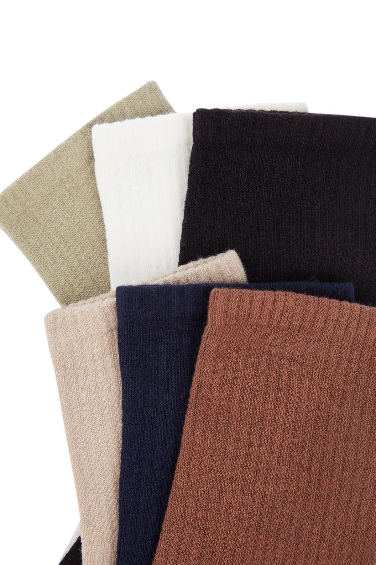 Multicolour College Socks, Set Of 6, , large image number 1