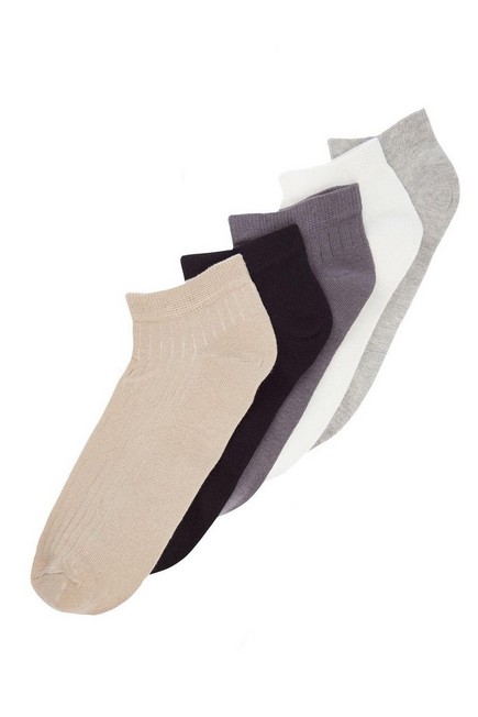 Trendyol - Multicolour Textured Socks, Set Of 5