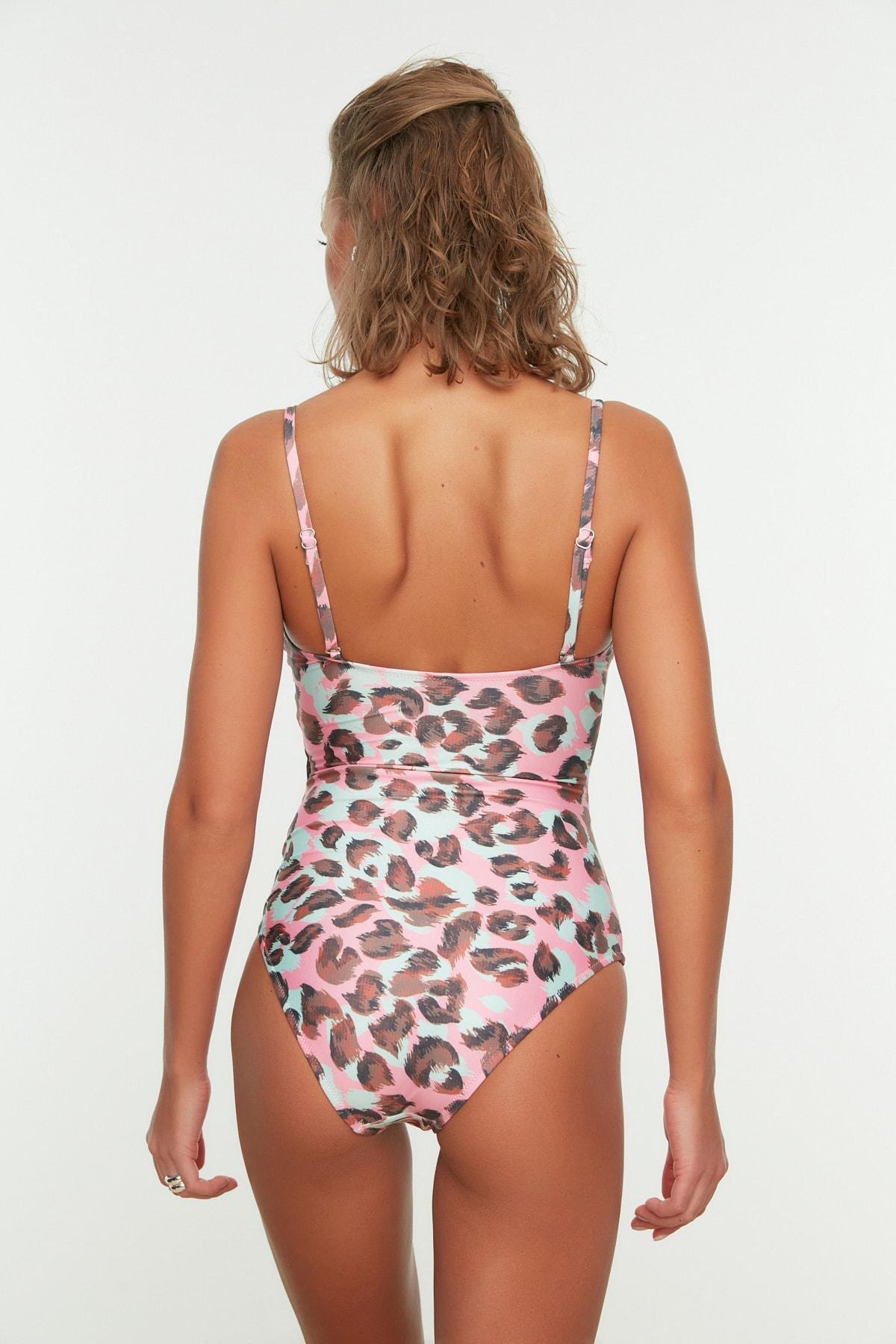 Multicolour Floral Swimsuit, , large image number 6
