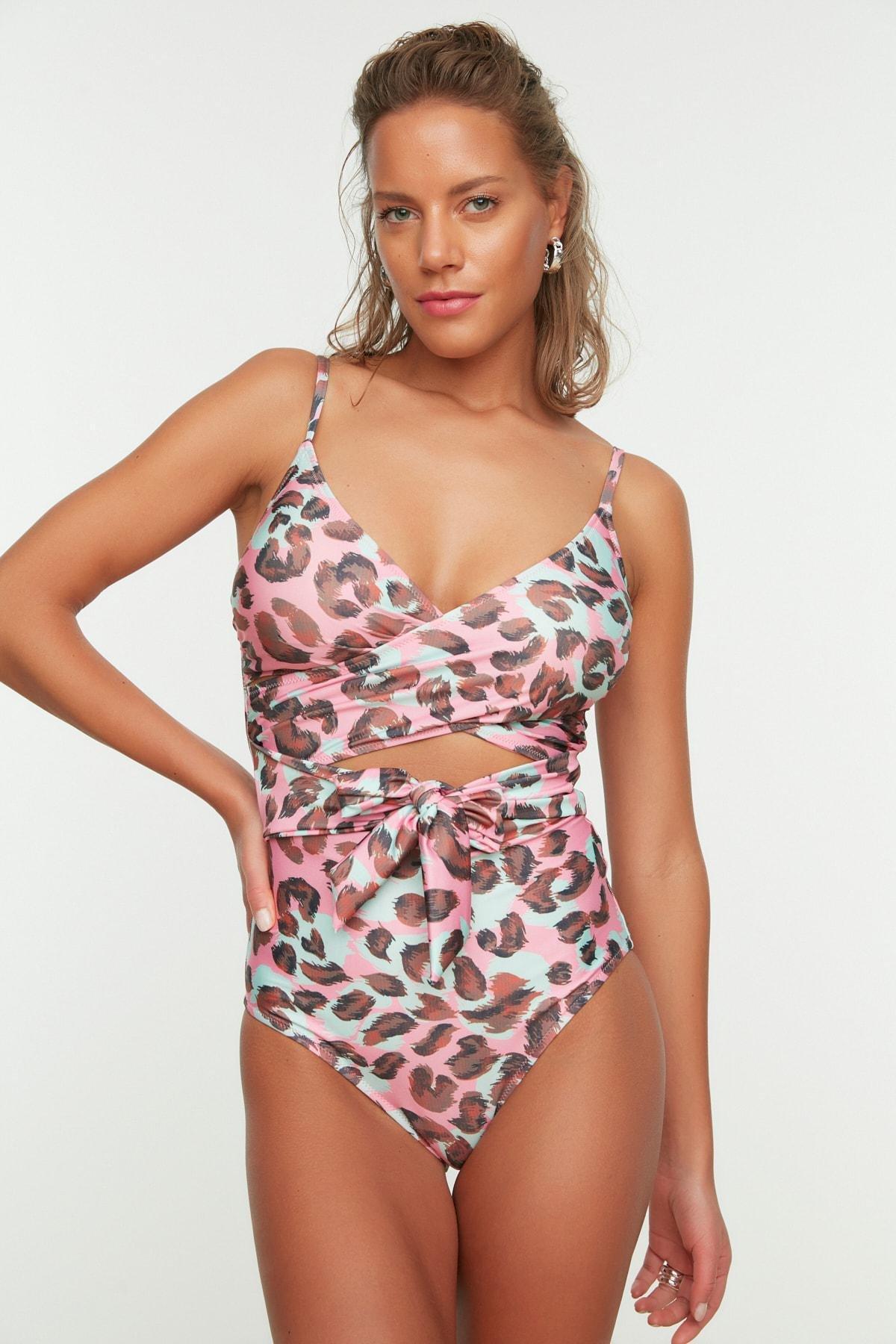 Multicolour Floral Swimsuit, , large image number 8