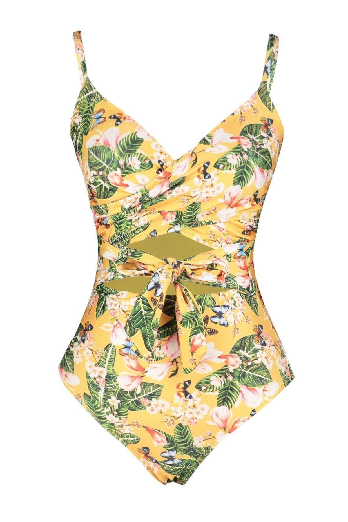 Multicolour Floral Swimsuit, , large image number 12