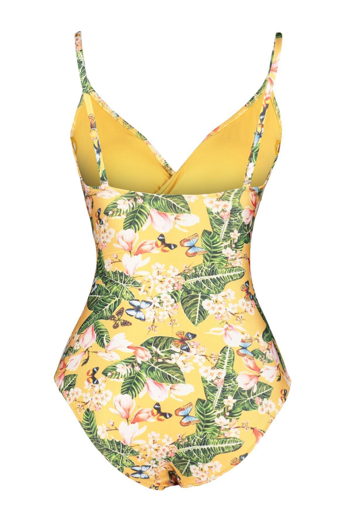 Multicolour Floral Swimsuit, , large image number 16