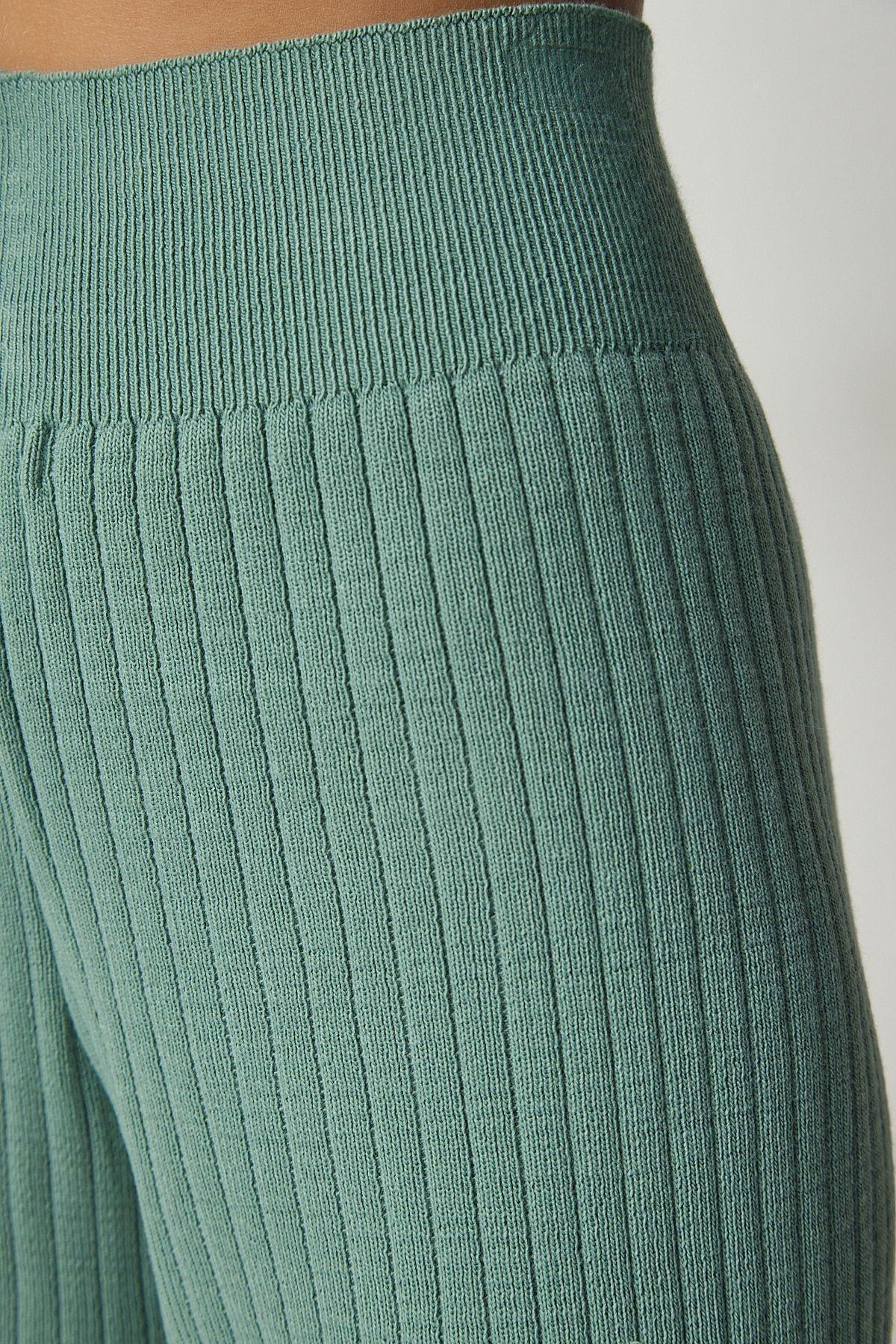 Turquoise Knitwear Sweater Pants Suit, C101_1953, large image number 5