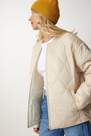Happiness - Cream Double Sided Quilted Coat