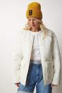 Happiness - Cream Double Sided Quilted Coat