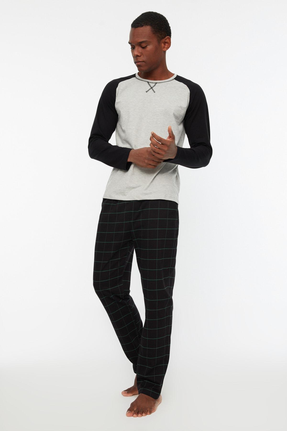 Green Plaid Pajama Set, , large image number 1