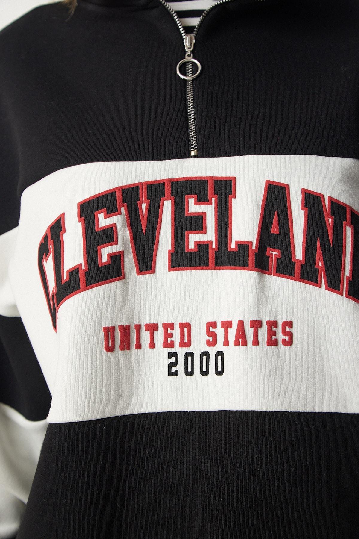 Multicolour Colour Block Printed Oversize Sweatshirt, , large image number 3