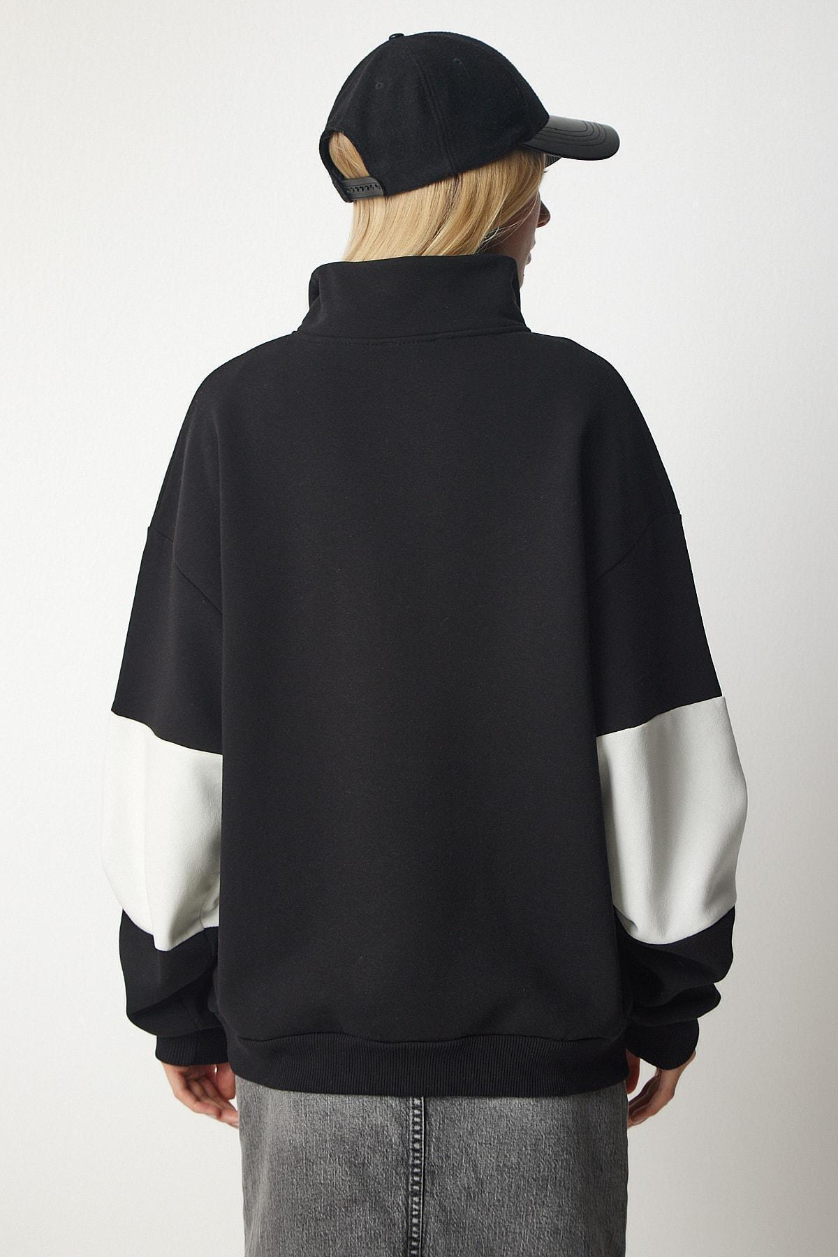 Multicolour Colour Block Printed Oversize Sweatshirt, , large image number 4