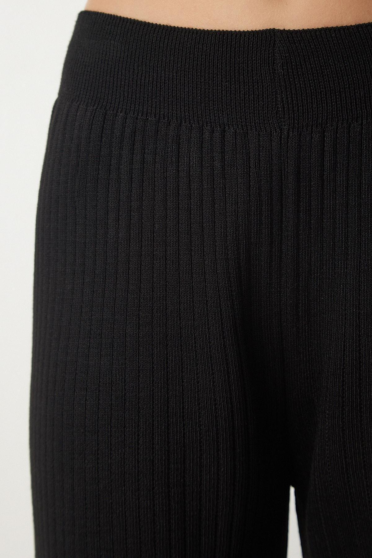 Black Corduroy Pants, BLACK, large image number 4