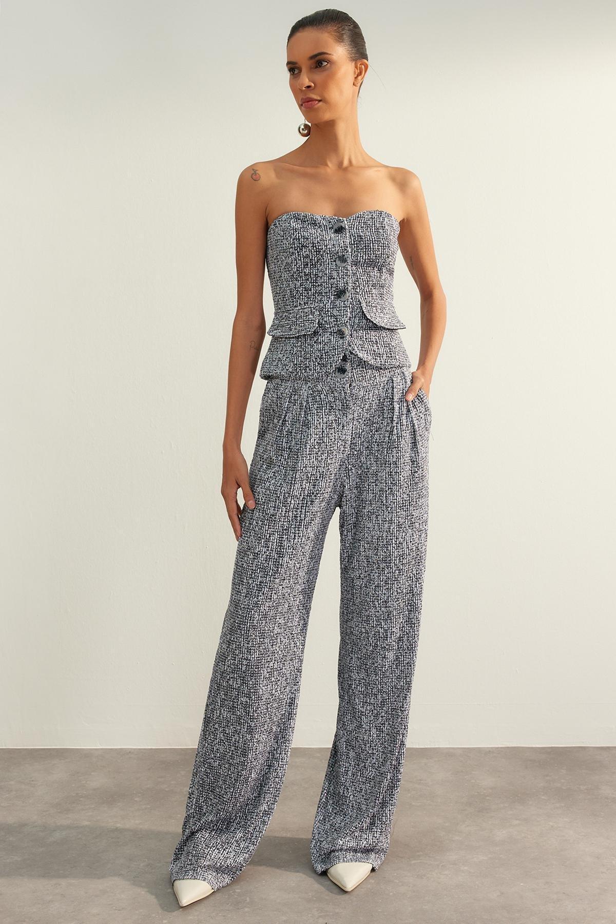 Multicoloured Shimmering Sequined Pants, , large image number 1
