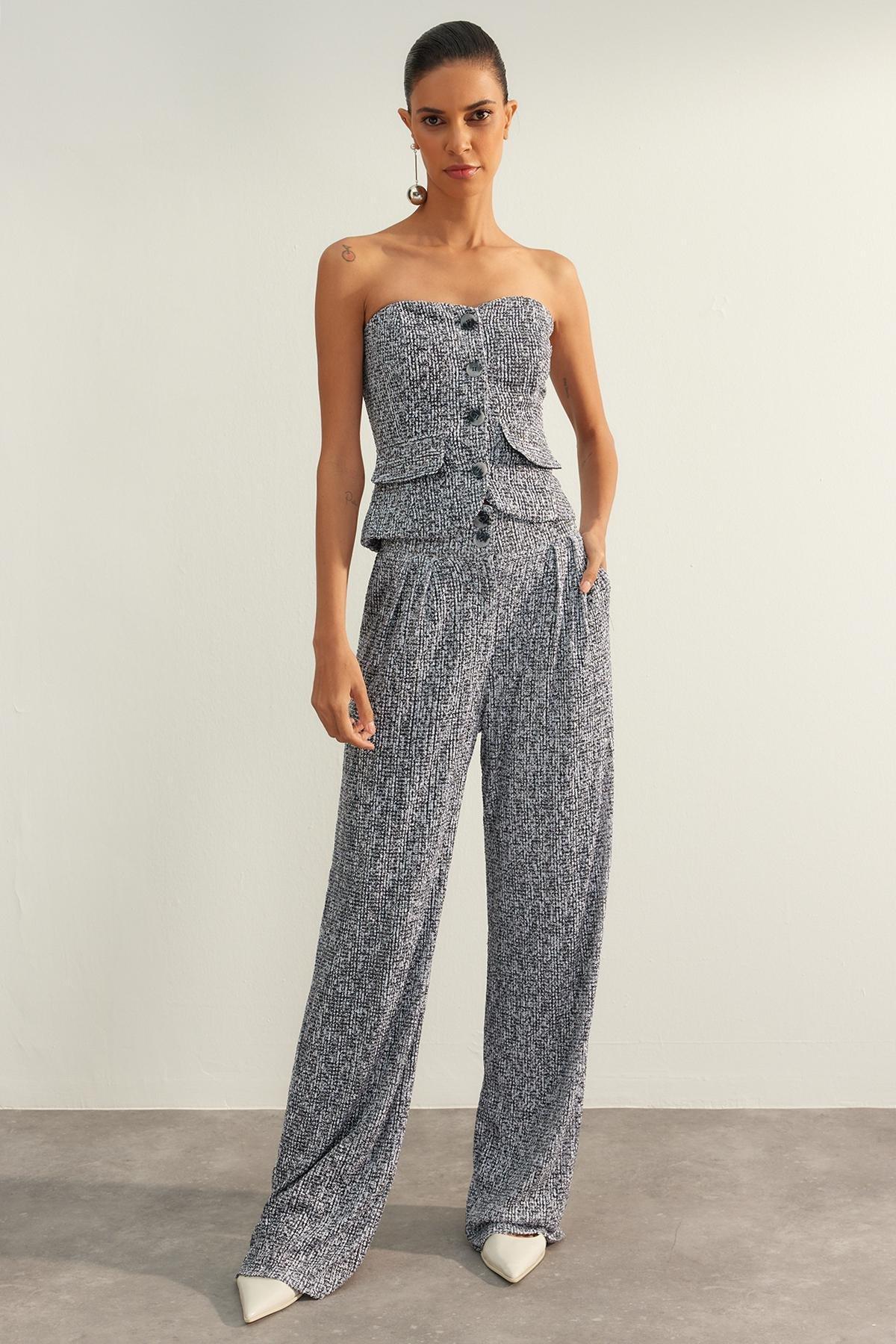 Multicoloured Shimmering Sequined Pants, , large image number 2
