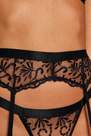 Trendyol - Black Embroidered Lace Garter Underwear Co-Ord Set
