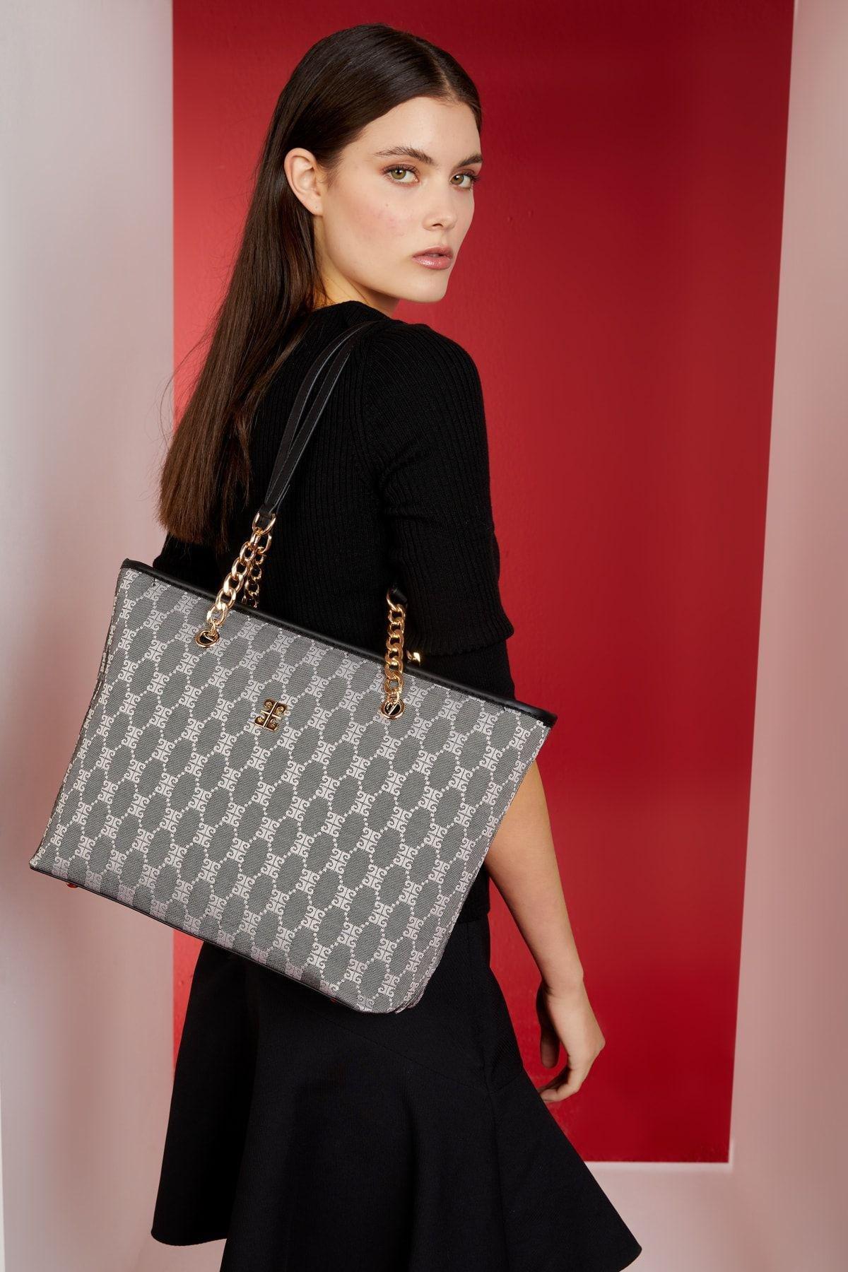 Grey Shoulder Bag, C101_5662, large image number 0