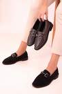SOHO - Black Suede Womens Casual Shoes 18338