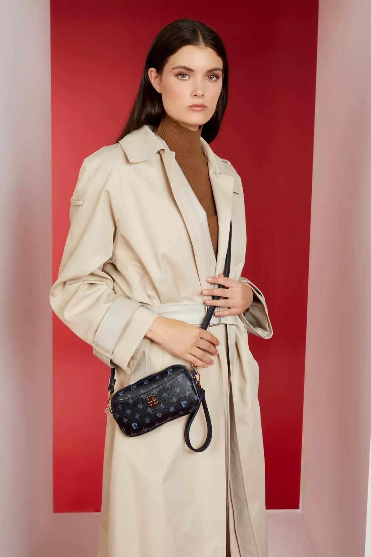 Navy Blue Monogram Womens Shoulder Bag 05PO23K1747, 1 pc, C101_6761, large image number 0