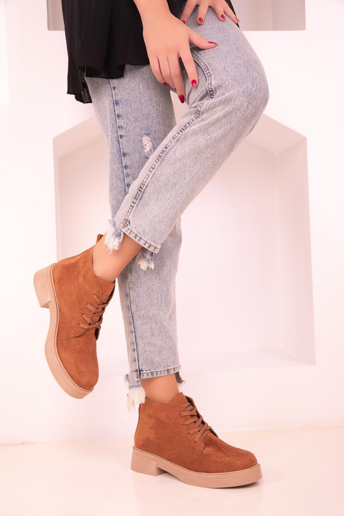 Brown Suede Boots, , large image number 0