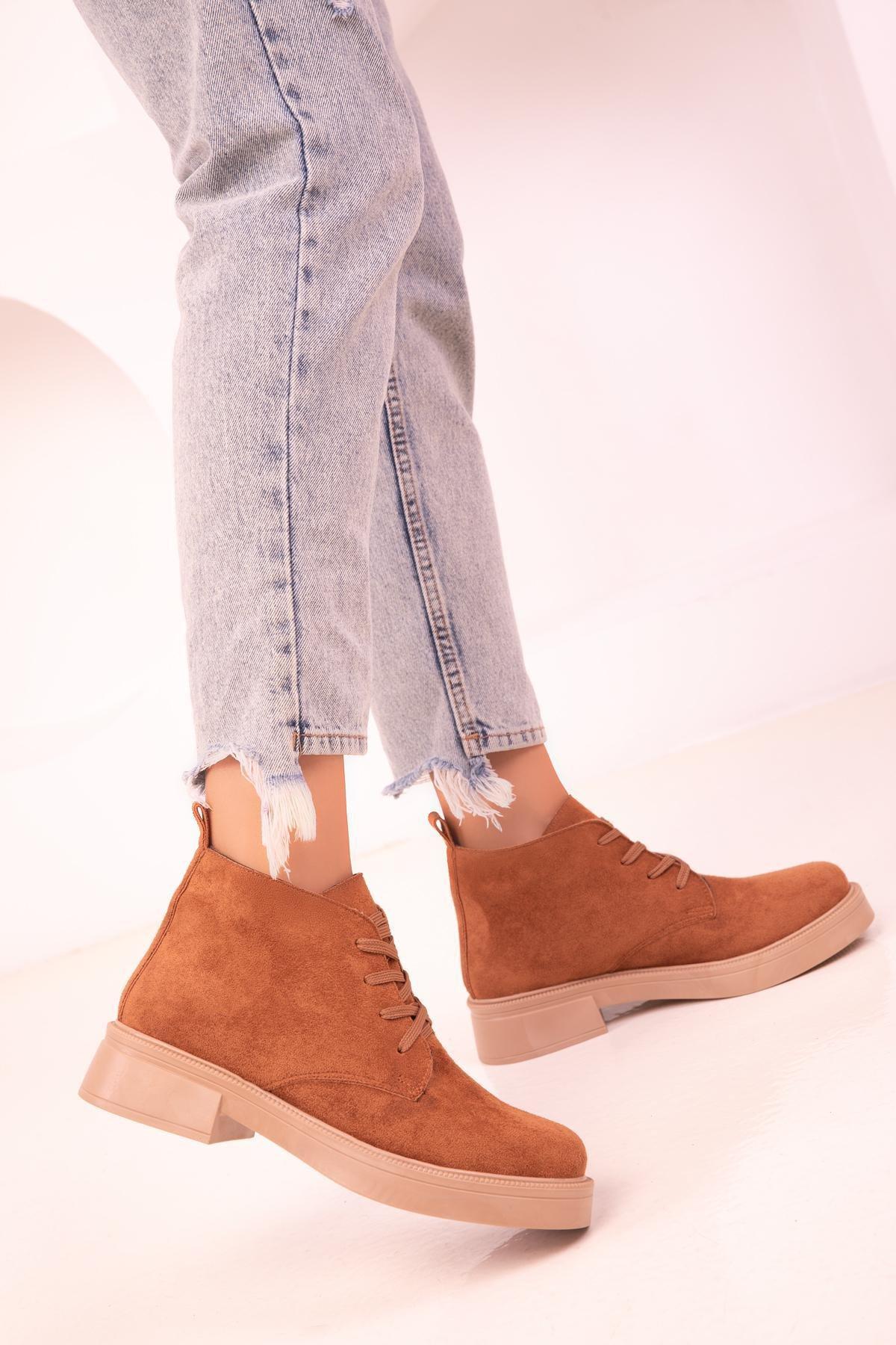 Brown Suede Boots, , large image number 1