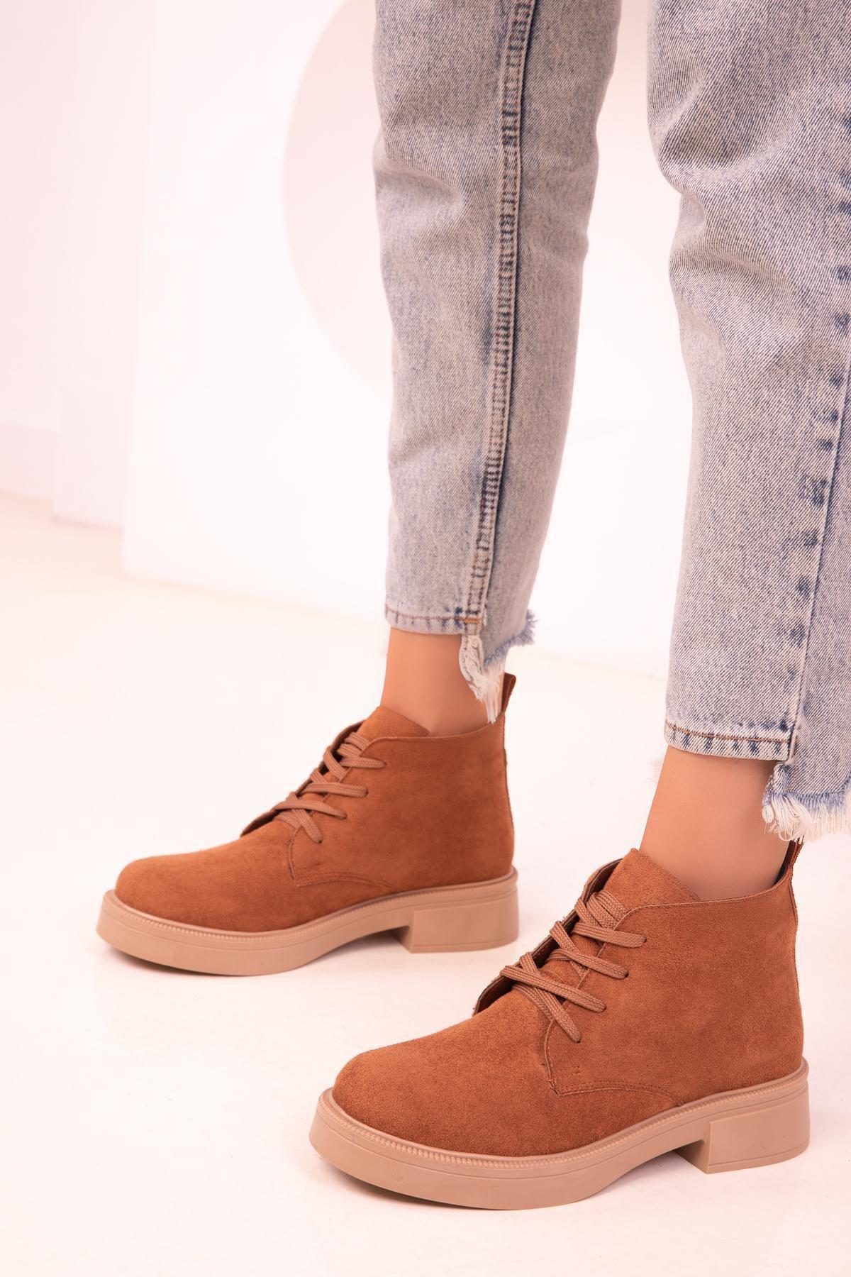 Brown Suede Boots, , large image number 2