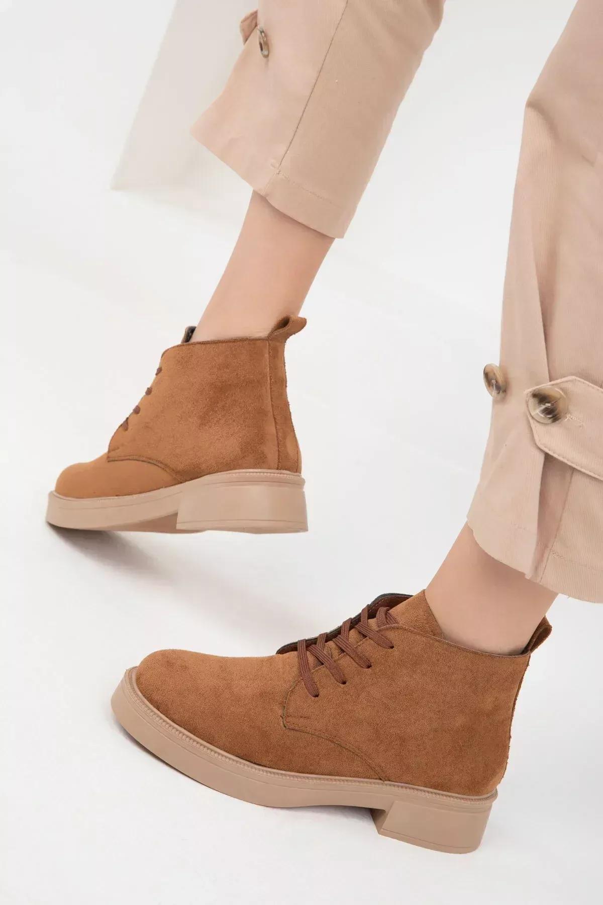 Brown Suede Boots, , large image number 2