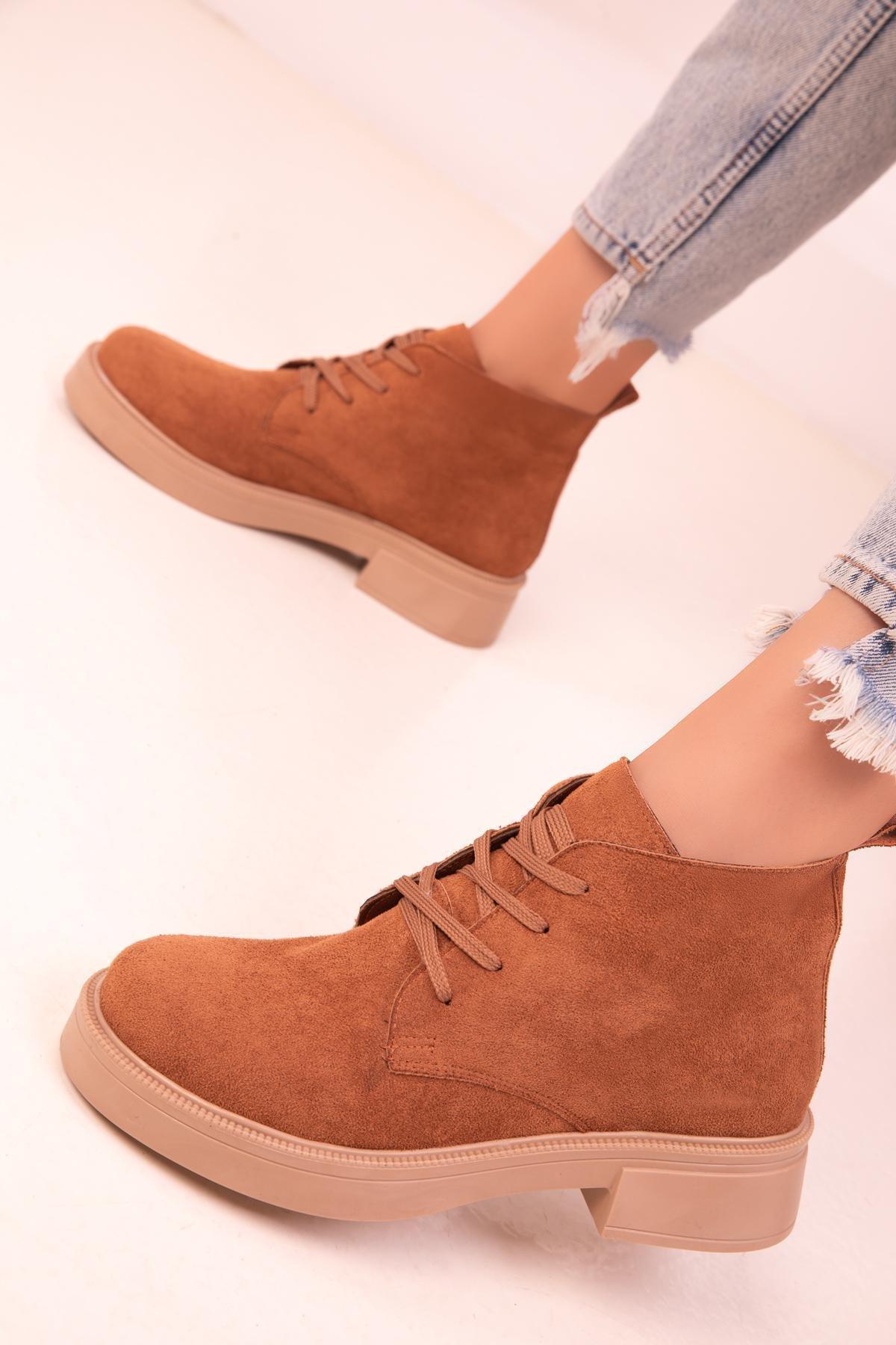Brown Suede Boots, , large image number 3