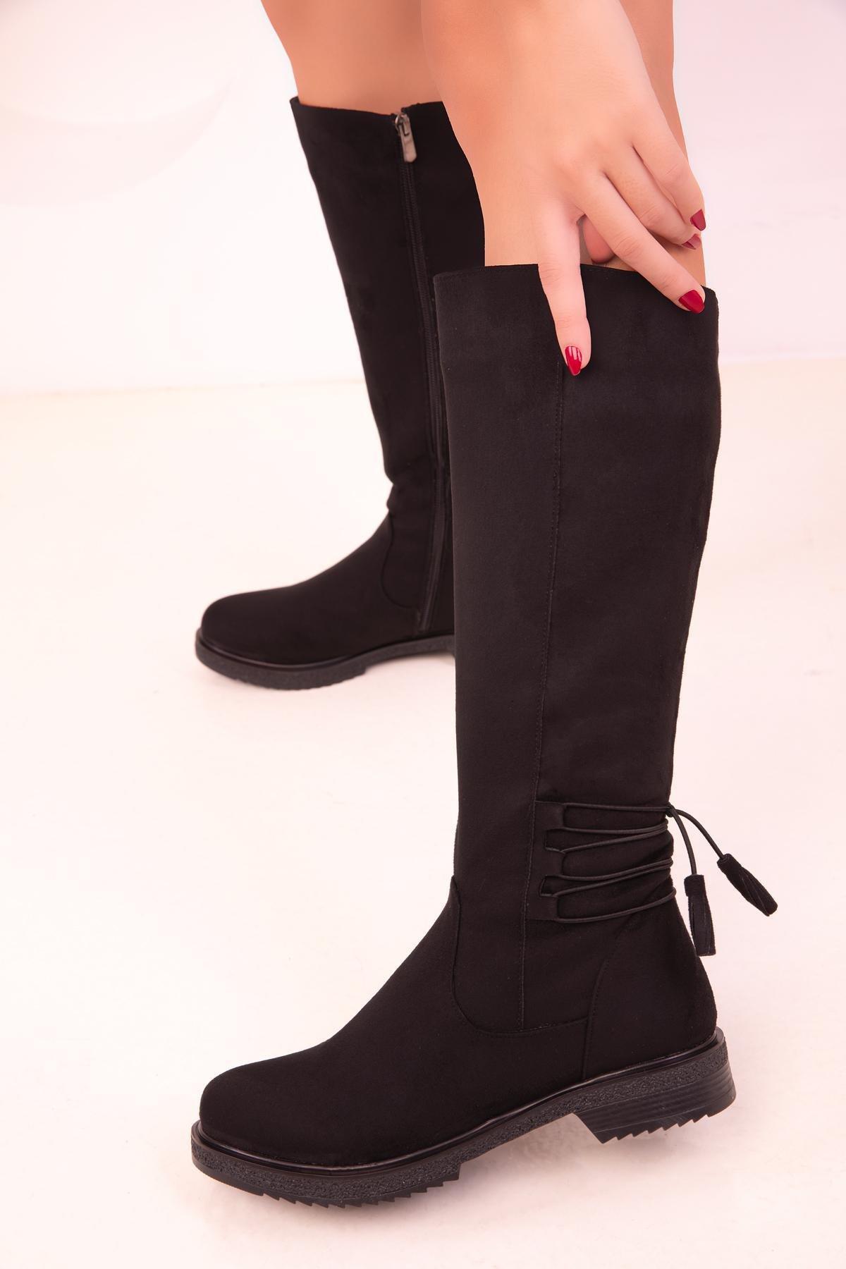 Black Suede Boots, C101_2531, large image number 4