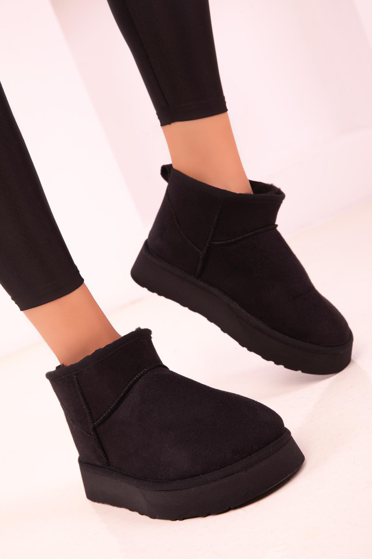Black Suede Boots, , large image number 3