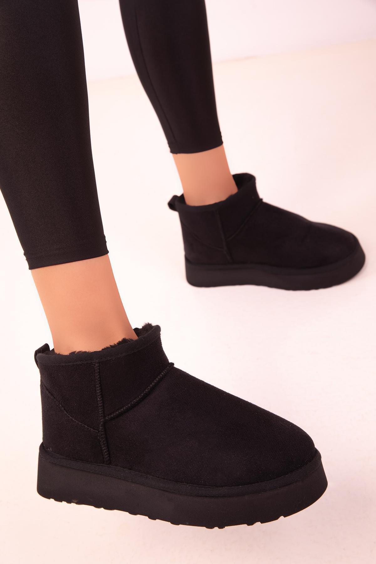 Black Suede Boots, , large image number 4