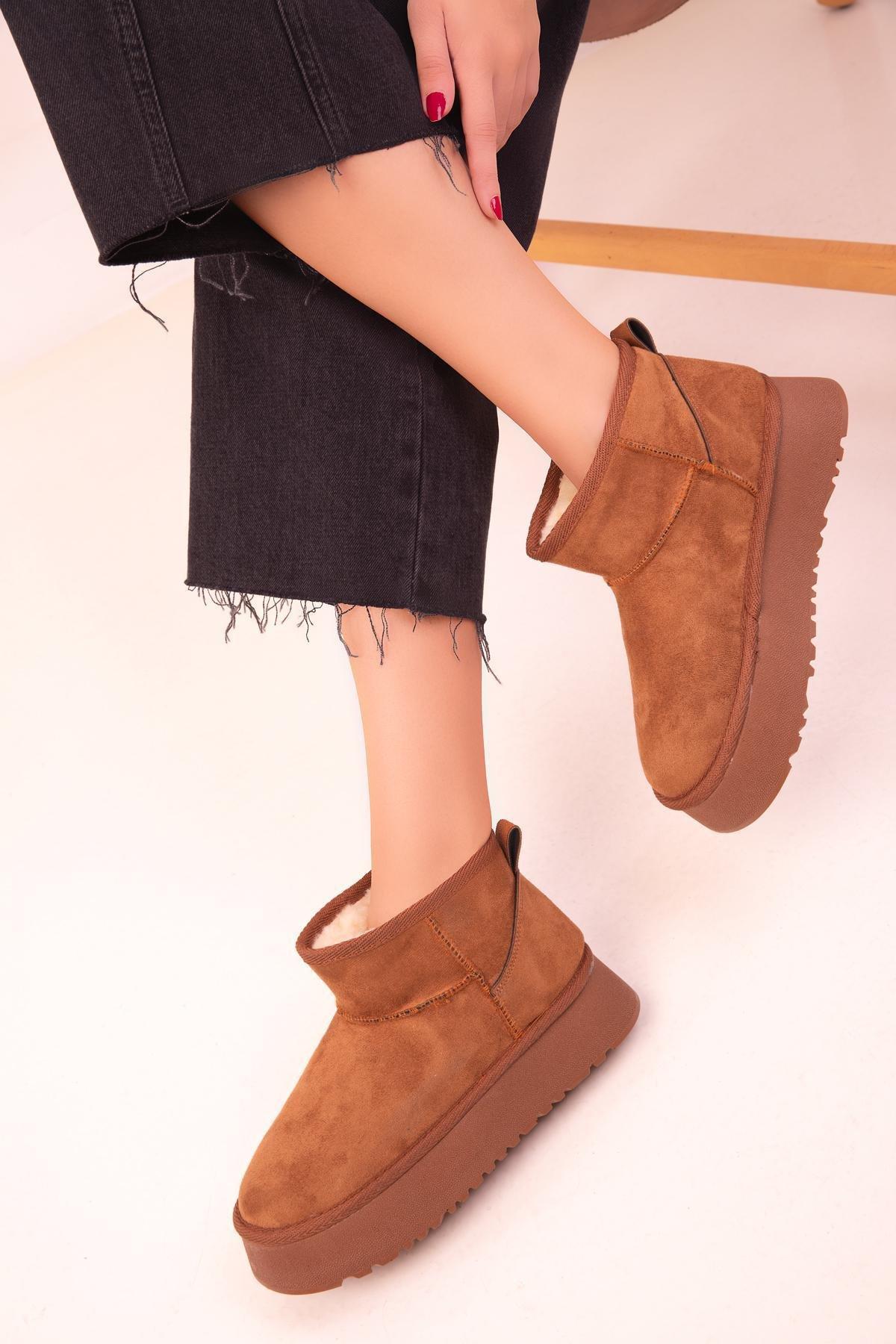 Brown Suede Boots, , large image number 0