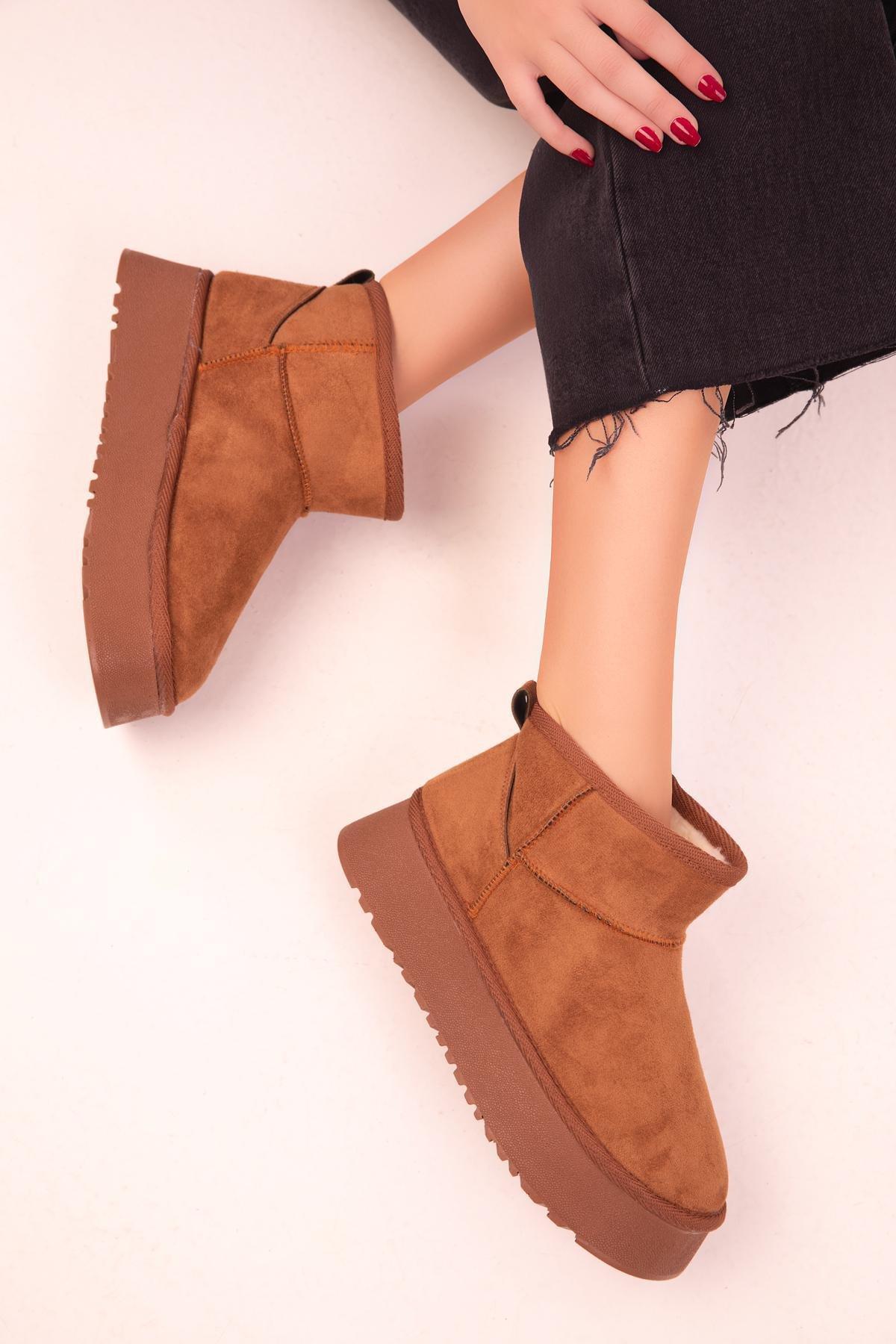 Brown Suede Boots, , large image number 1