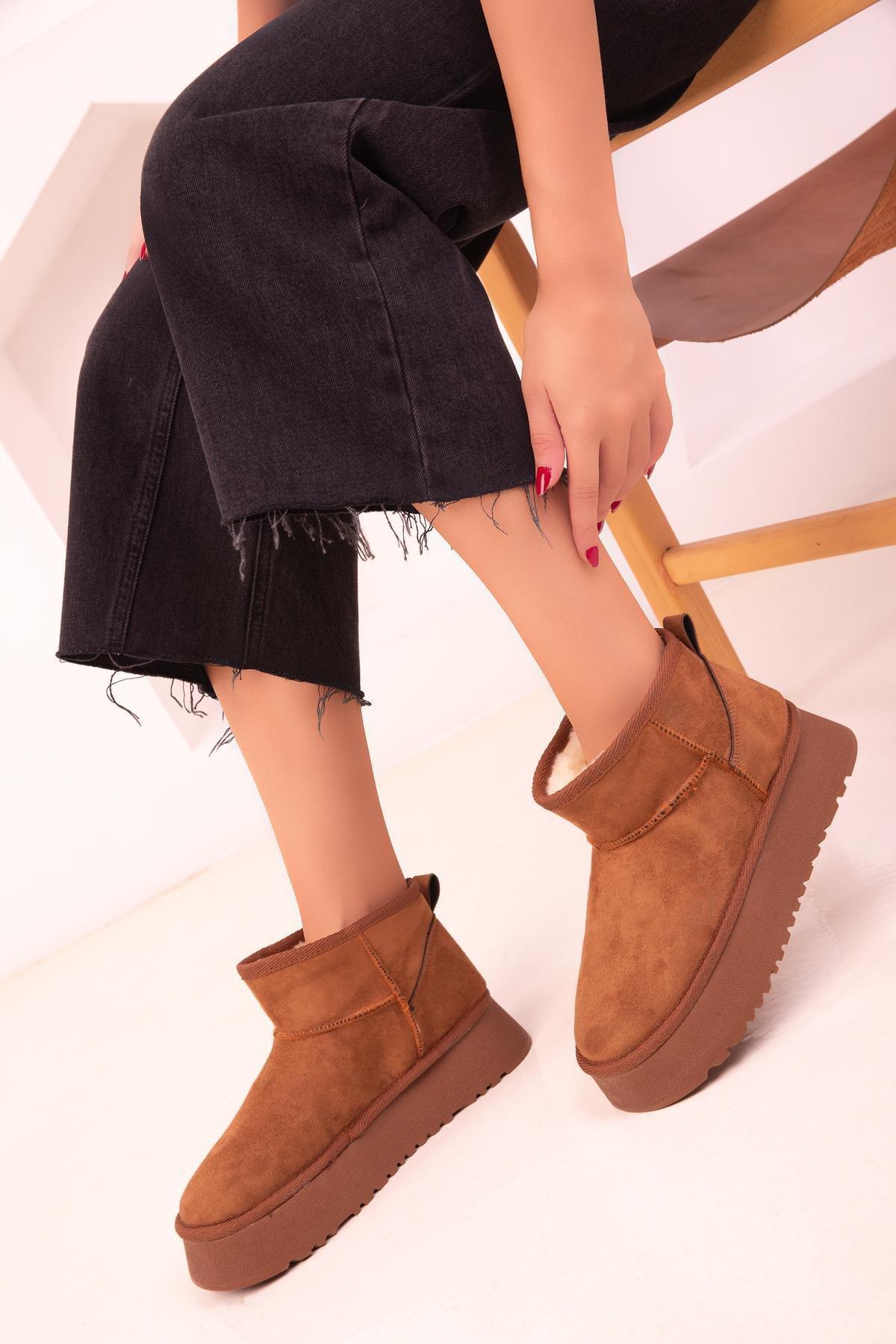 Brown Suede Boots, , large image number 2
