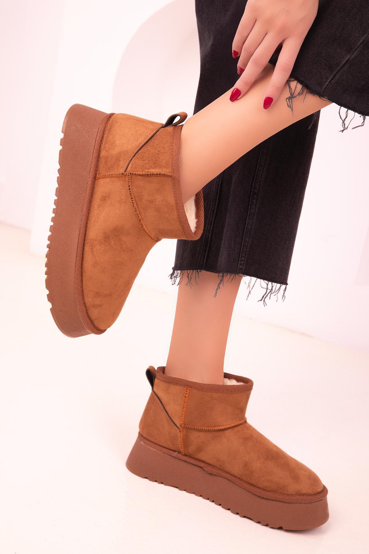 Brown Suede Boots, , large image number 3