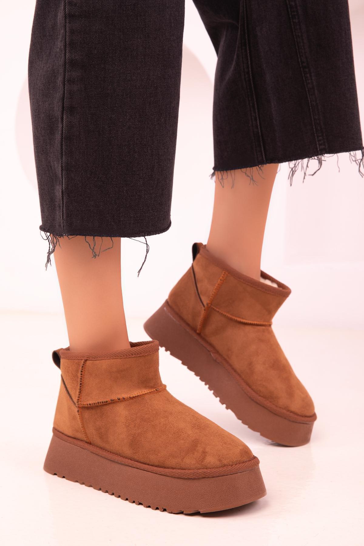 Brown Suede Boots, , large image number 4