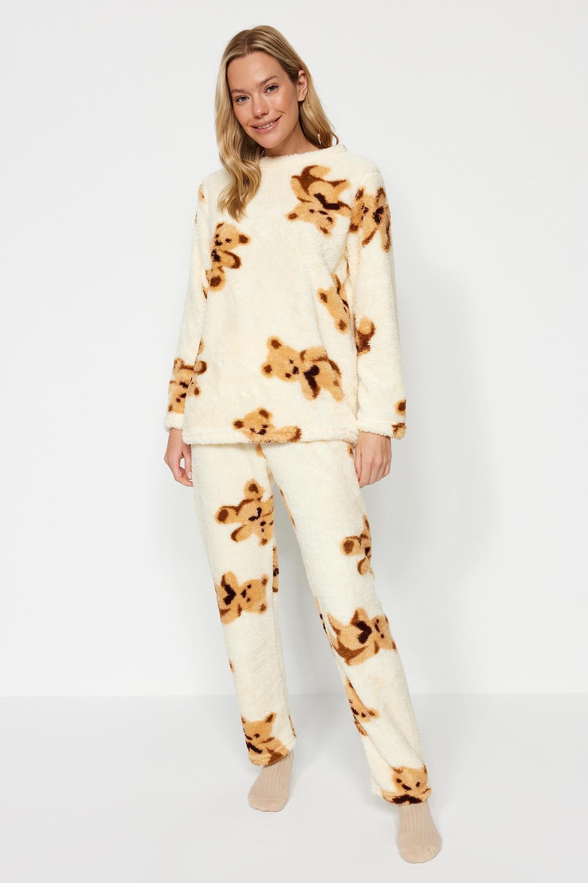 Multicolour Teddy Bears Well Soft Pyjamas Set, , large image number 0