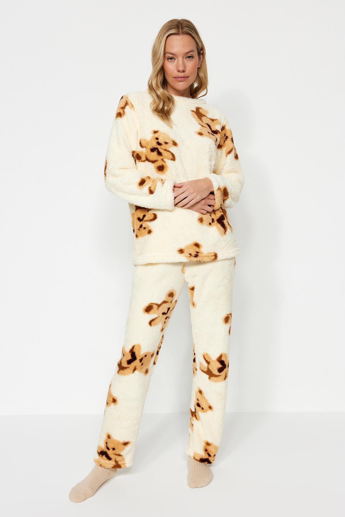Multicolour Teddy Bears Well Soft Pyjamas Set, , large image number 2