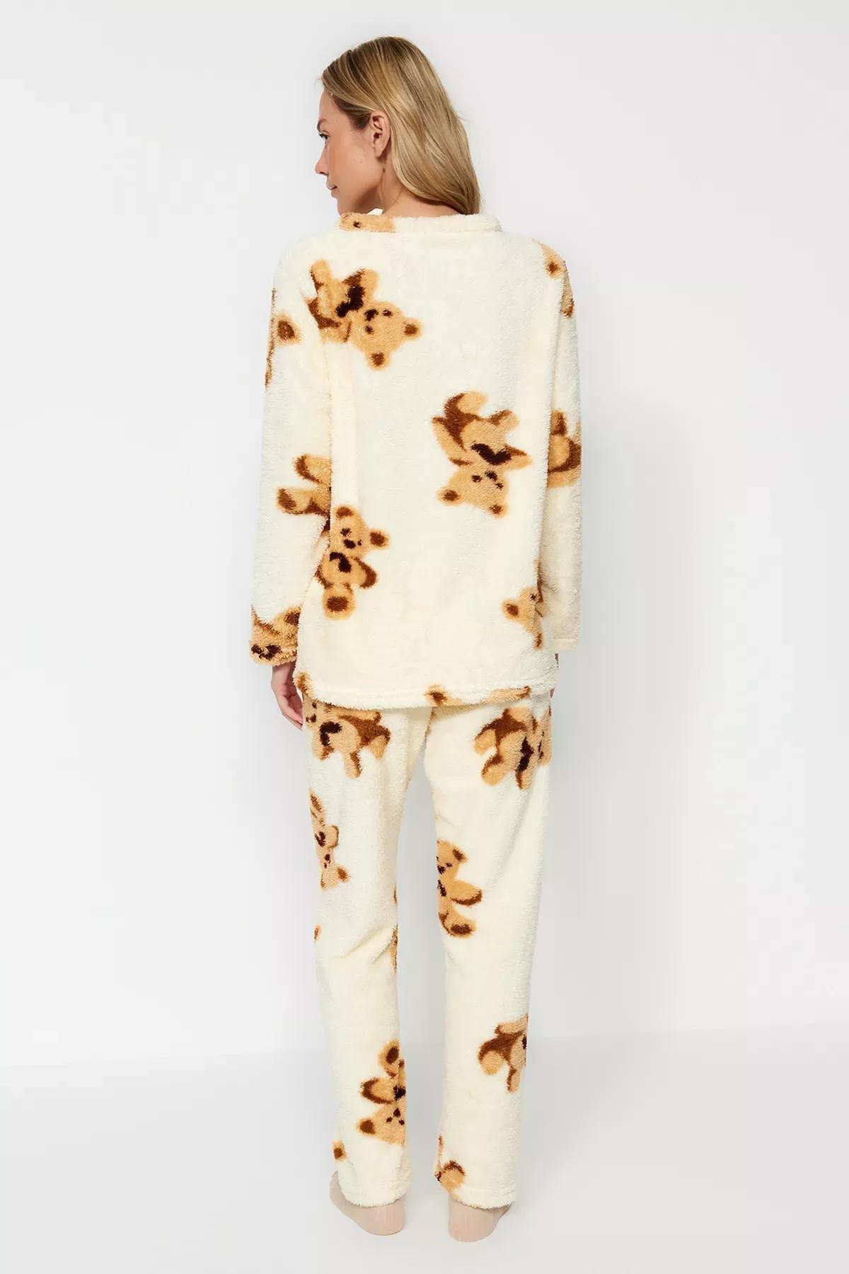 Multicolour Teddy Bears Well Soft Pyjamas Set, , large image number 4