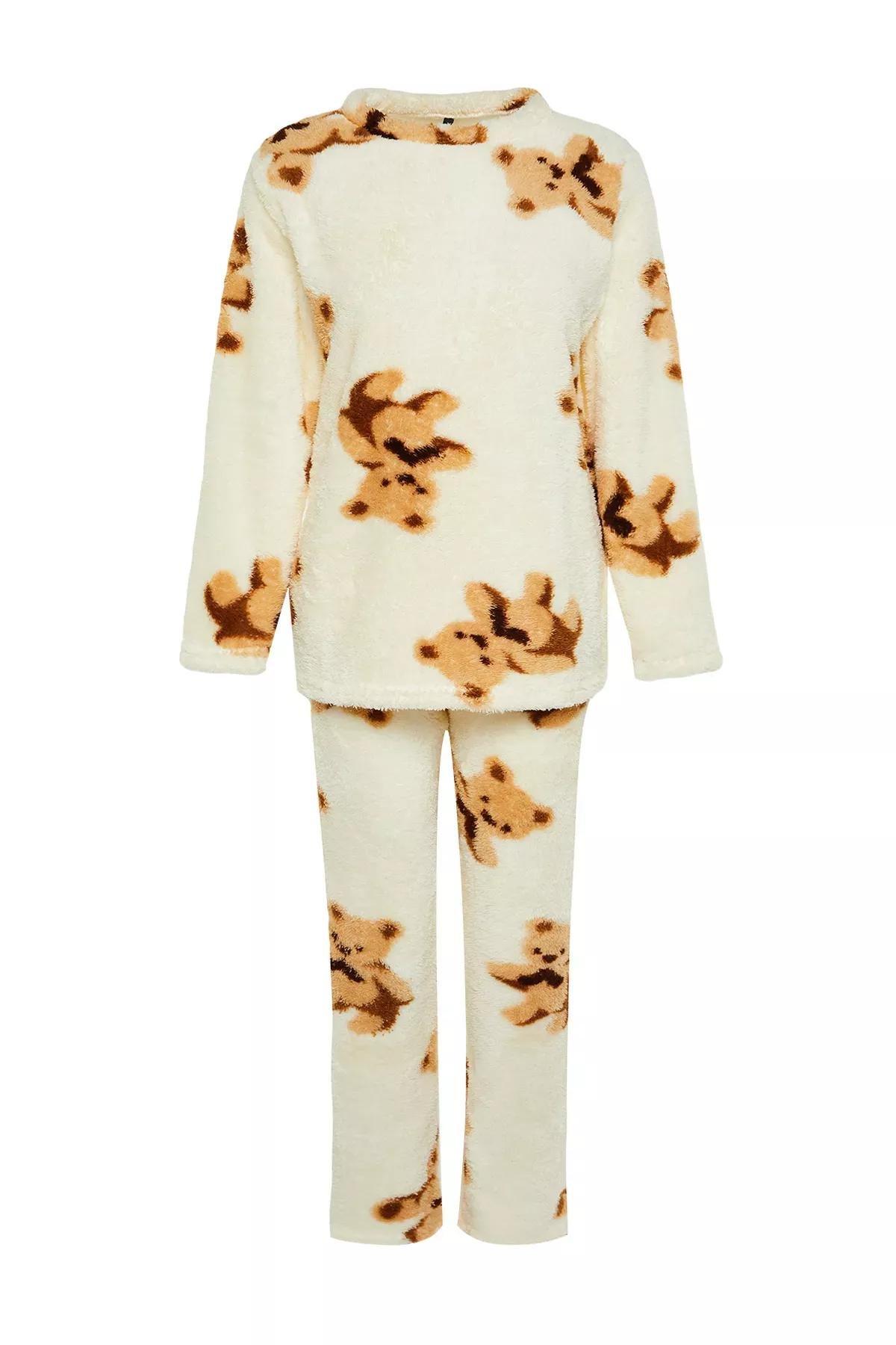 Multicolour Teddy Bears Well Soft Pyjamas Set, , large image number 5
