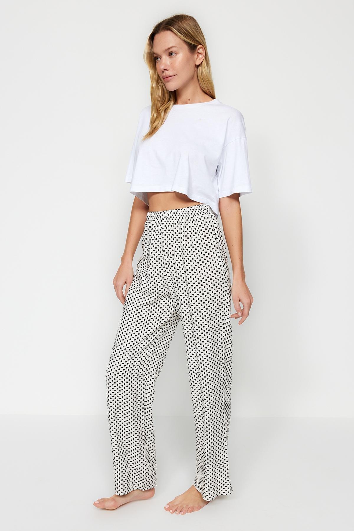 Multicolour Woven Pyjama Bottoms, Set Of 2, C101_1704, large image number 1