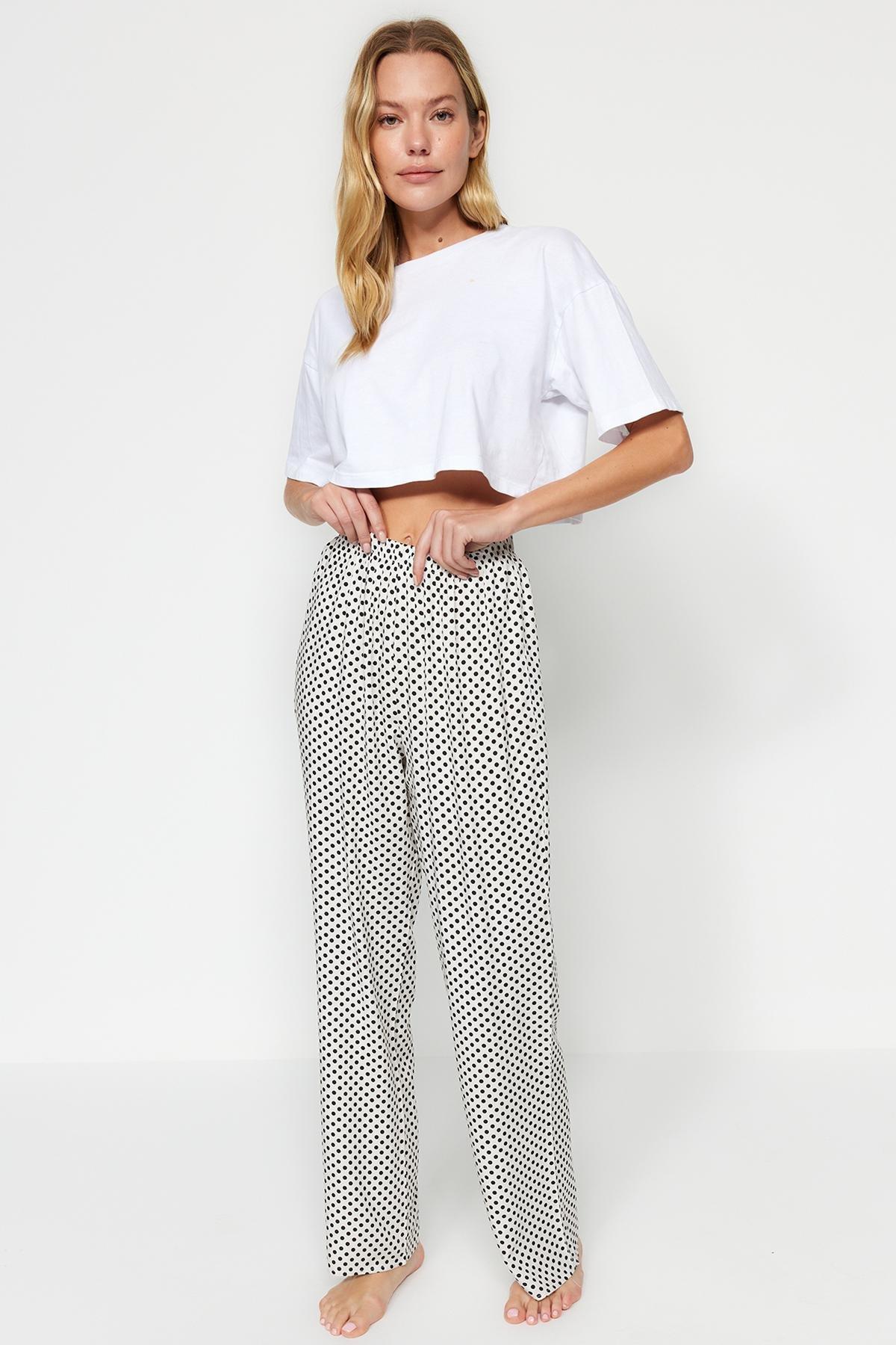 Multicolour Woven Pyjama Bottoms, Set Of 2, C101_1704, large image number 3