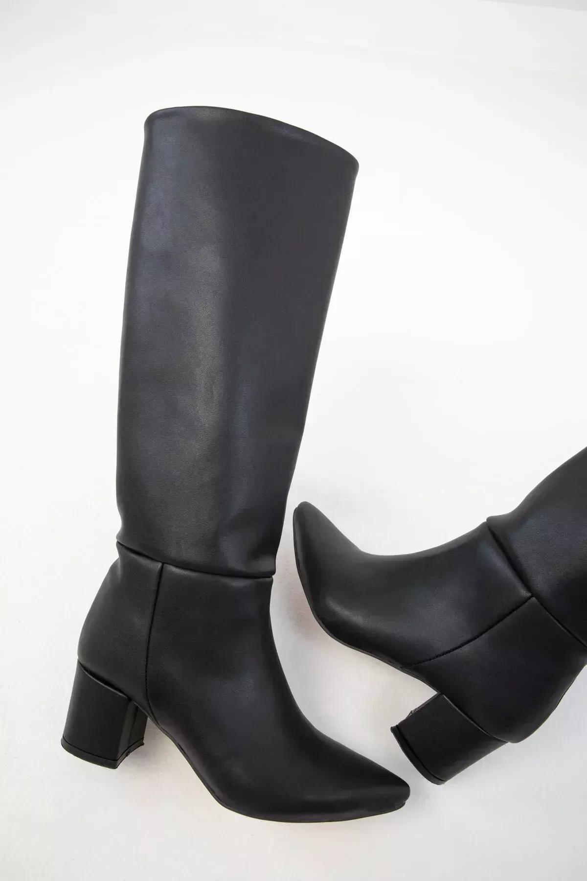 Black Suede Boots, , large image number 1