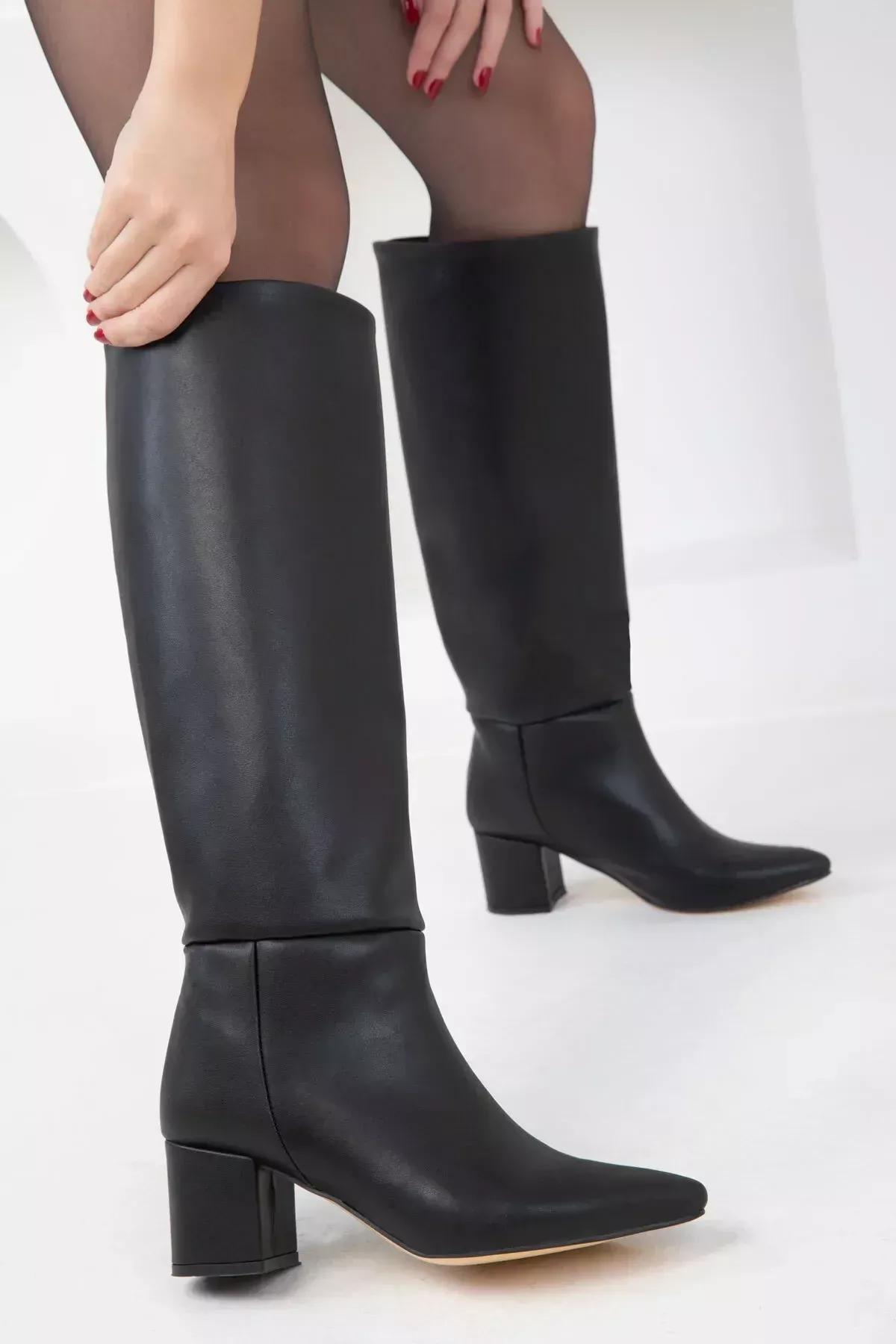 Black Suede Boots, , large image number 2