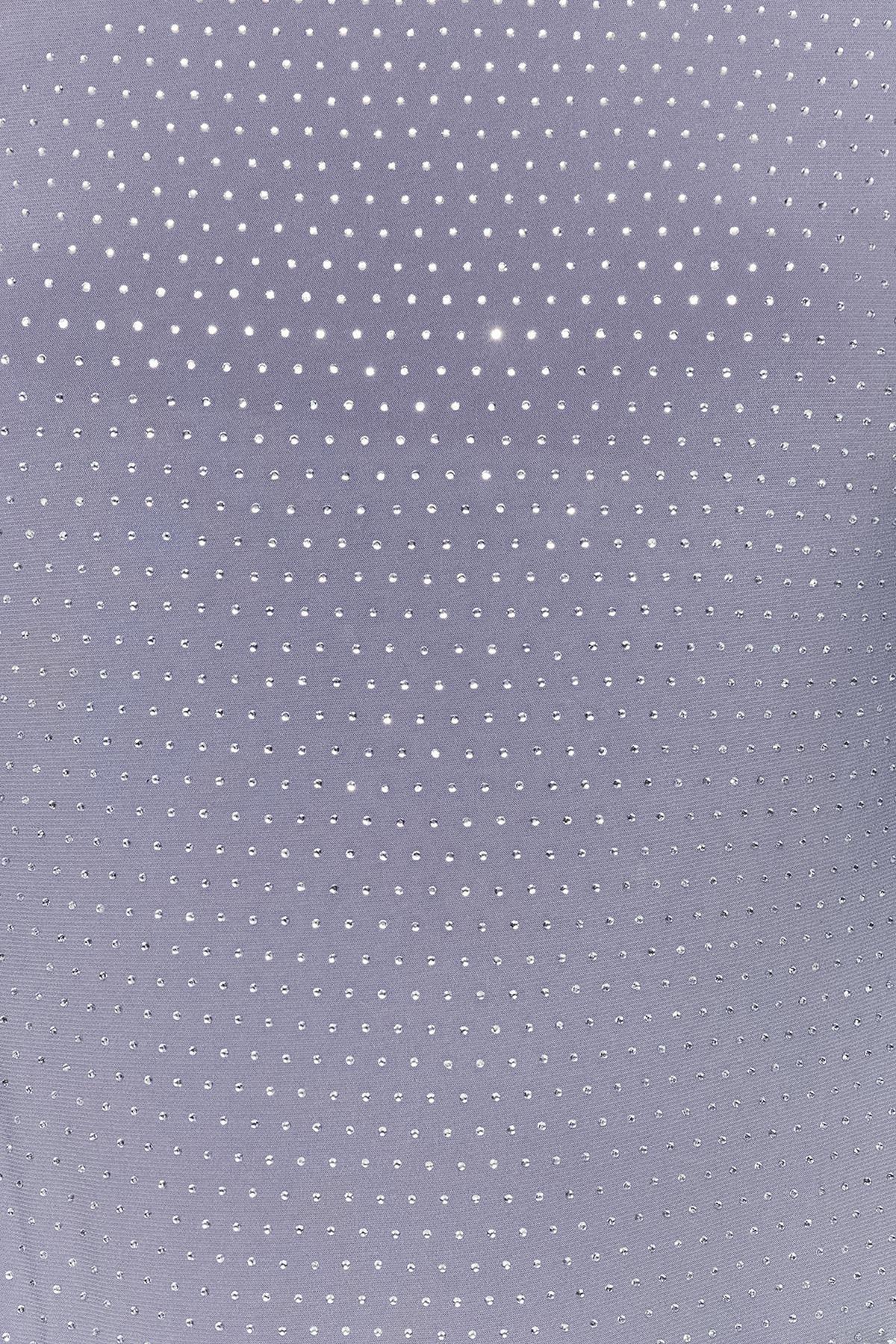 Trendyol - Grey Glittering Stone Bodysuit