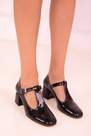 SOHO - Black Patent Leather Classic Heeled Shoes