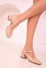 SOHO - Beige Patent Leather Classic Heeled Shoes