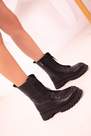 SOHO - Black Flatform Ankle Boots